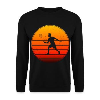 Badminton Women Men Badminton Players Badminton - Unisex Sweatshirt - black - Front - Alina (178cm) & Michal (187cm)
