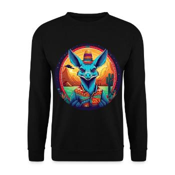 5 de Mayo Party Drinko de Mayo Chupacabra - Unisex Sweatshirt - black - Front - Alina (178cm) & Michal (187cm)
