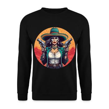 5 de Mayo Party Drinko de Mayo Bandita - Unisex Sweatshirt - black - Front - Alina (178cm) & Michal (187cm)