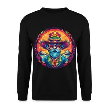 5 de Mayo Party Drinko de Mayo Mexican Hipst - Unisex Sweatshirt - black - Front - Alina (178cm) & Michal (187cm)