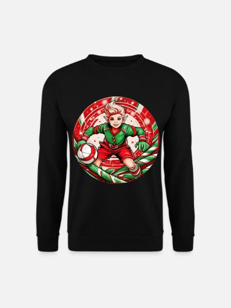Weihnachtself Handball - Unisex Pullover - Schwarz