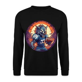 Gruseliges Halloween-partykostüm - Unisex Sweatshirt - black - Front - Alina (178cm) & Michal (187cm)