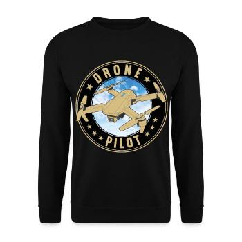 Drone Drone Pilote Drones Drone quadricoptère - Sweat-shirt Unisexe - noir - Devant - Alina (178cm) & Michal (187cm)