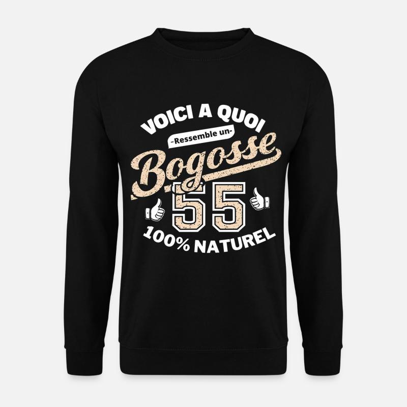55-jährige Bogosse - Unisex Pullover - Schwarz
