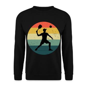 Men's Racquetball Women's Pickleball Pickleball Pickleball - Unisex Sweatshirt - black - Front - Alina (178cm) & Michal (187cm)