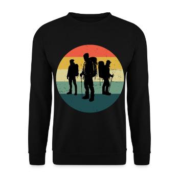 Hommes Escalade Escalade Bloc Bloc - Sweat-shirt Unisexe - noir - Devant - Alina (178cm) & Michal (187cm)