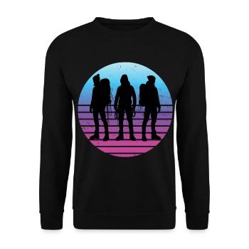Escalade Bloc Grimpeur Bloc Bloc - Sweat-shirt Unisexe - noir - Devant - Alina (178cm) & Michal (187cm)