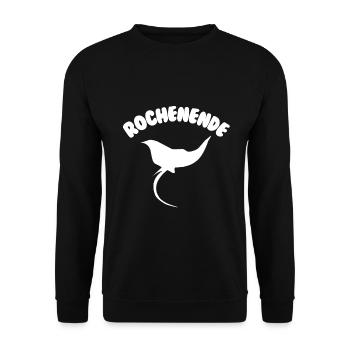 Cadeau drôle de fin de raie pour les fans de raies manta - Sweat-shirt Unisexe - noir - Devant - Alina (178cm) & Michal (187cm)