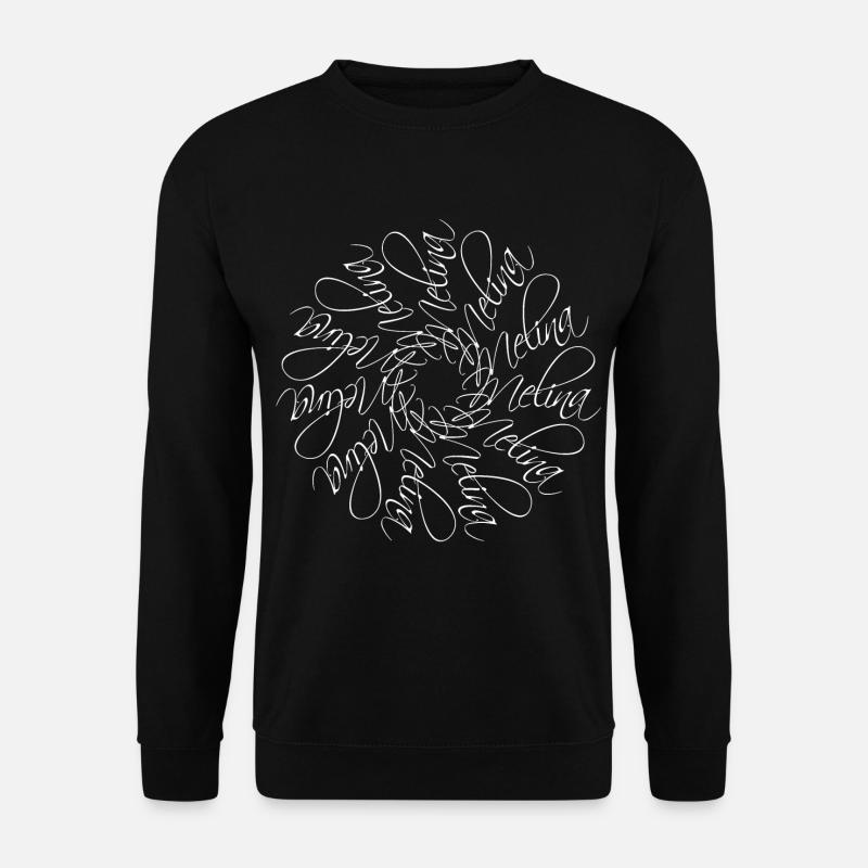 Melina Name Mandala - Unisex Sweatshirt - black