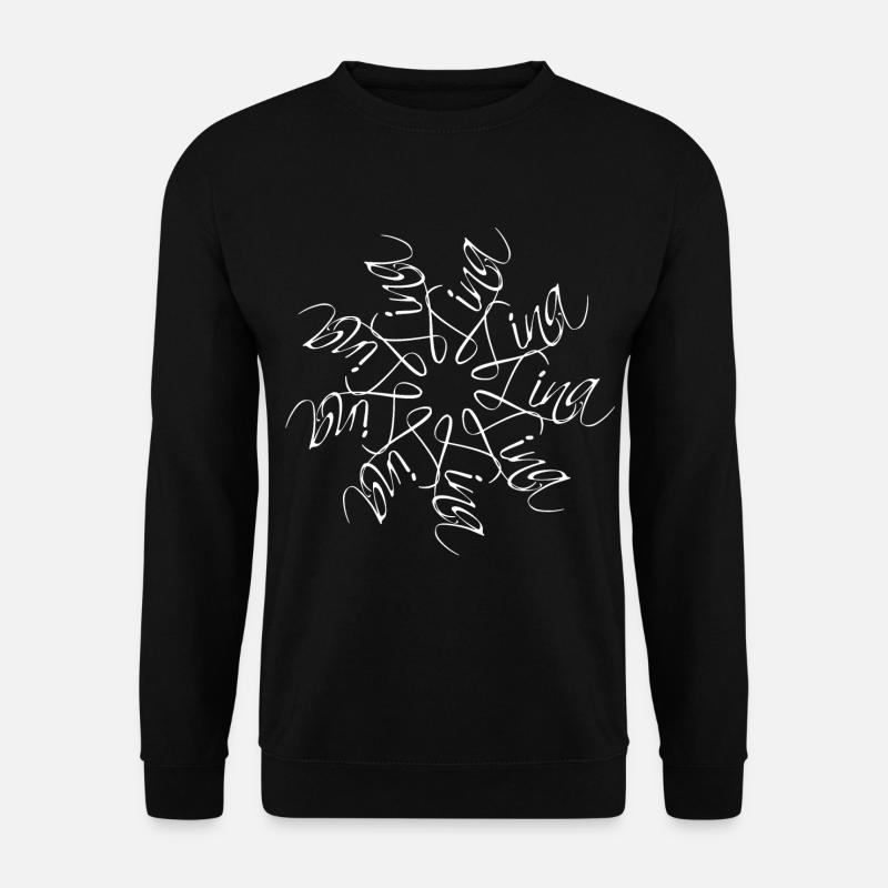Lina Name Name Mandala - Unisex Sweatshirt - black