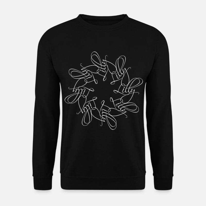 Lilly Name Namensmandala - Unisex Pullover - Schwarz