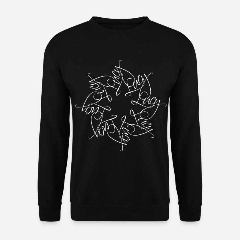 Lucy Name Name Mandala - Unisex Sweatshirt - black
