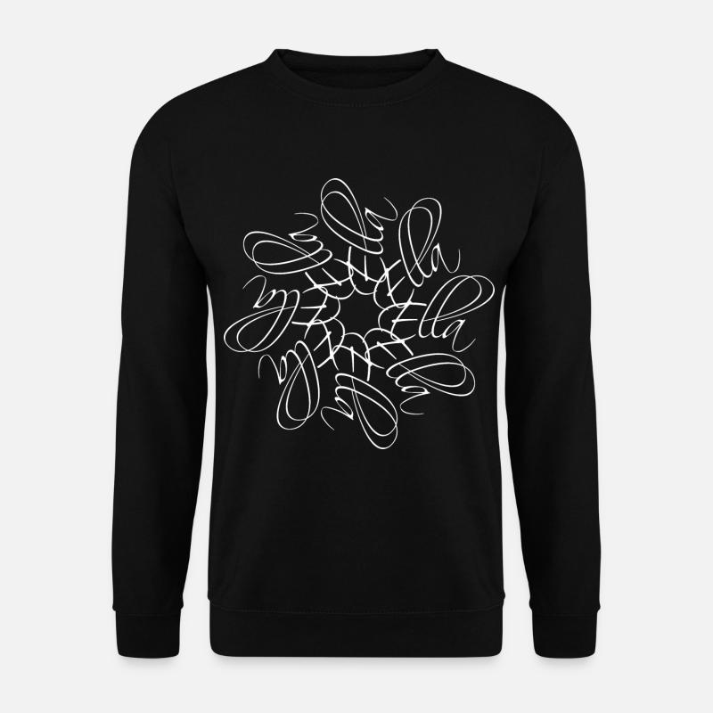 Ella Name Namensmandala - Unisex Pullover - Schwarz