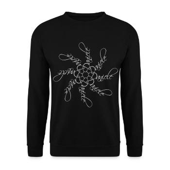 Daniele Nom Mandala - Sweat-shirt Unisexe - noir - Devant - Alina (178cm) & Michal (187cm)