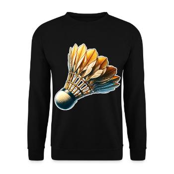 Badminton - Unisex Pullover - Schwarz - Vorne - Alina (178cm) & Michal (187cm)