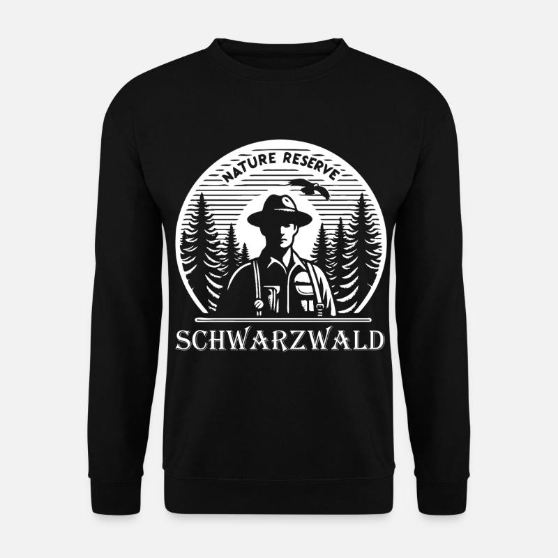Naturreservat Schwarzwald, Magie der Tannenwälder - Unisex Pullover - Schwarz