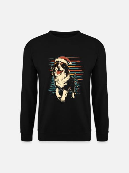 Cool Australian Shepherd Christmas - Unisex Sweatshirt - black