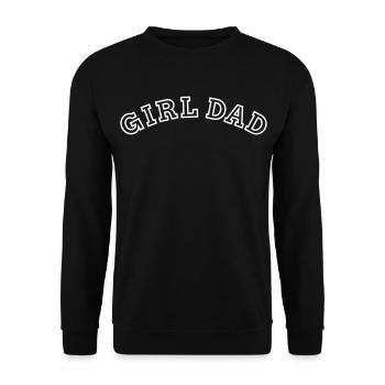 Fille Papa Père d’une fille Papa Fête des Pères - Sweat-shirt Unisexe - noir - Devant - Alina (178cm) & Michal (187cm)