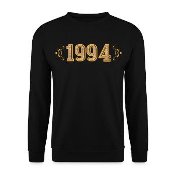 Legende seit 1994 Retro 1994 - Unisex Pullover - Schwarz - Vorne - Alina (178cm) & Michal (187cm)