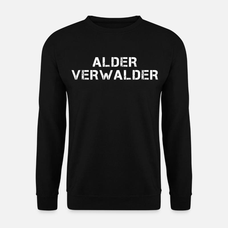 ALDER VERWALDER Hessisch Spruch Hessen - Unisex Sweatshirt - black