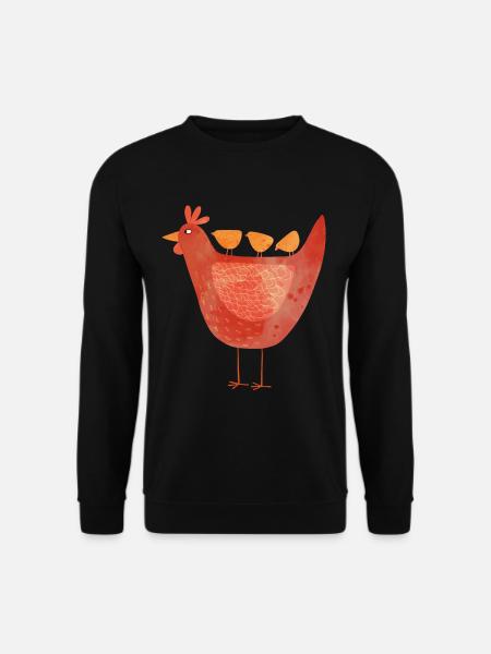 Hen and Chicks - Unisex Sweatshirt - black
