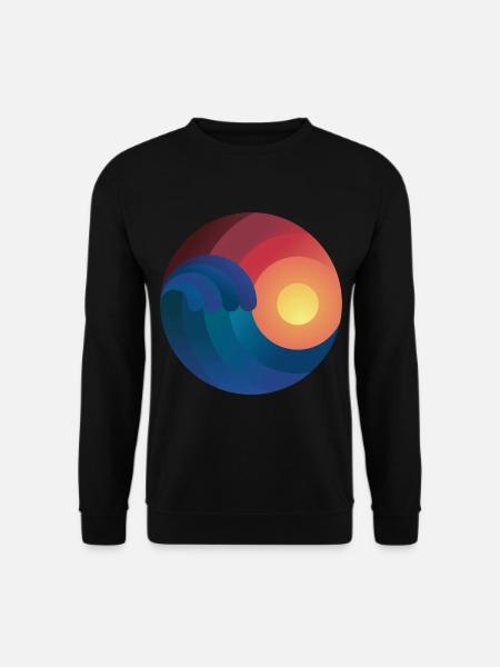 Surfons océan surfons de cadeau vague shaka - Sweat-shirt Unisexe - noir