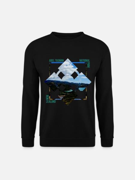 Abel Tasman Neuseeland Traum Strand Geschenkidee - Unisex Pullover - Schwarz
