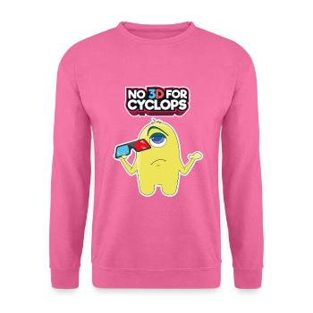 Comic 3D Brille Zyklop Kino Film Comic Geschenk - Unisex Pullover - Pink - Vorne