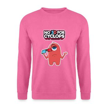 Comic 3D Brille Zyklop Kino Film Comic Geschenk - Unisex Pullover - Pink - Vorne