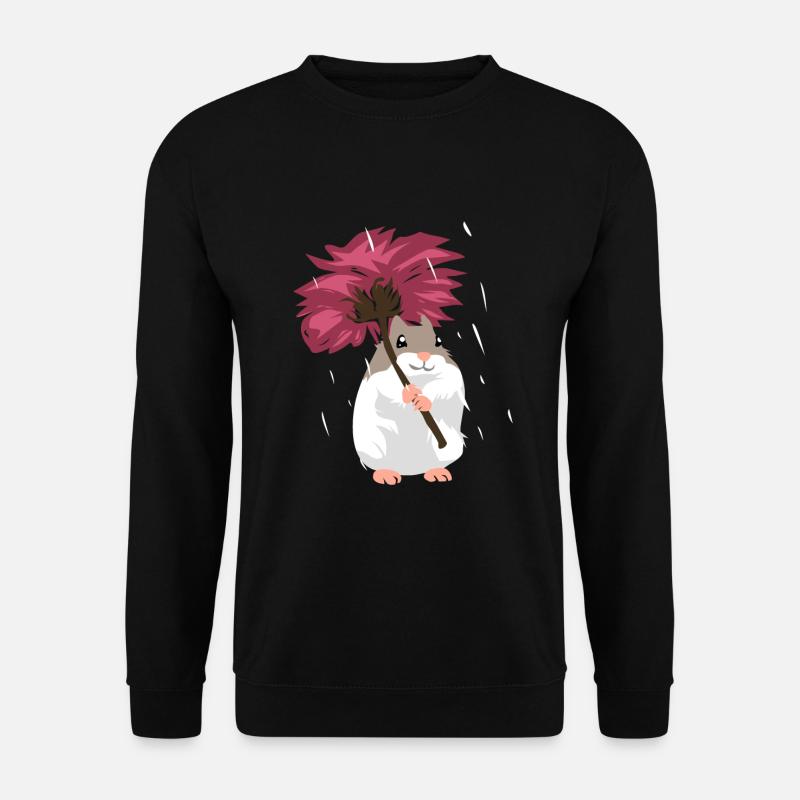 Hamster dandelion gift - Unisex Sweatshirt - black
