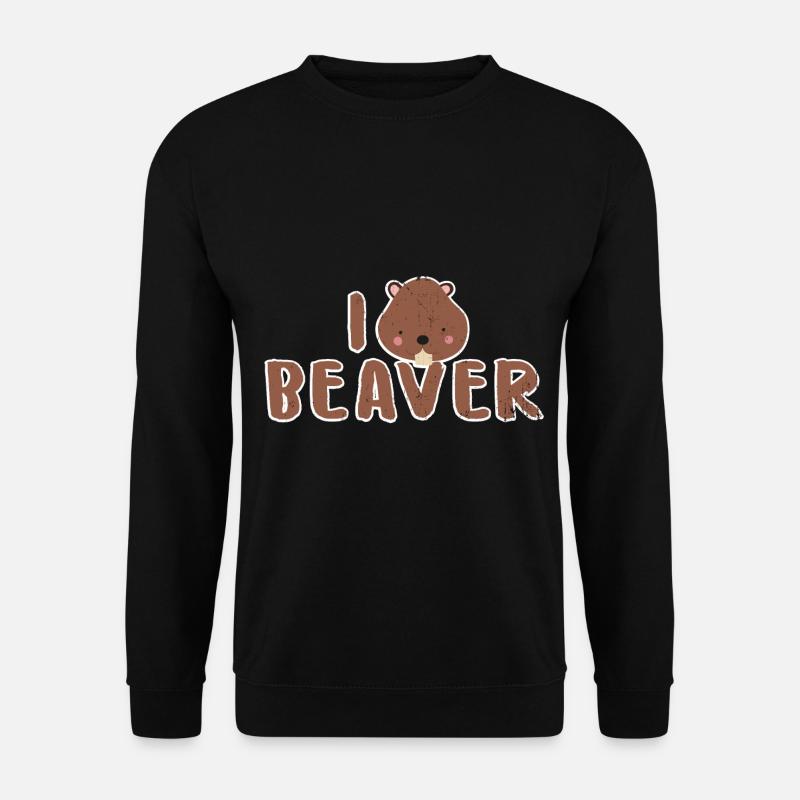beaver - Unisex Sweatshirt - black