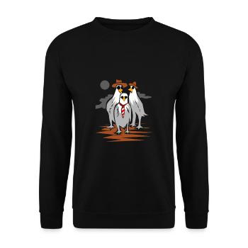 Aigle oiseaux boyband cadeau cool swag - Sweat-shirt Unisexe - noir - Devant - Alina (178cm) & Michal (187cm)