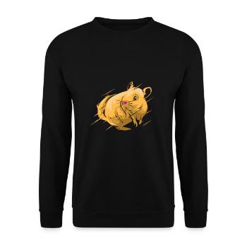 Cadeau pour animal domestique rongeur chinchilla amérique du sud - Sweat-shirt Unisexe - noir - Devant - Alina (178cm) & Michal (187cm)