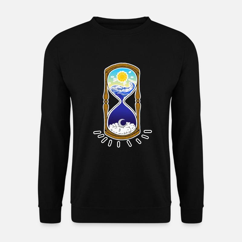 "TIME" - time - Unisex Sweatshirt - black