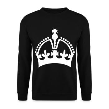 Krone - Unisex Pullover - Schwarz - Vorne - Alina (178cm) & Michal (187cm)