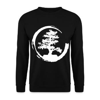 Bonsai - Unisex Pullover - Schwarz - Vorne - Alina (178cm) & Michal (187cm)