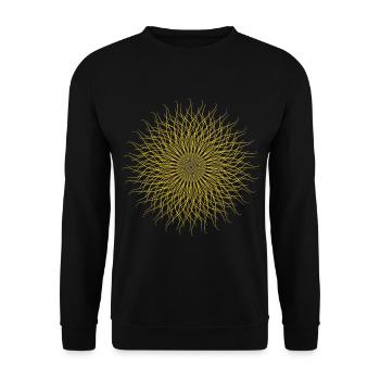 Mandala - Unisex Pullover - Schwarz - Vorne - Alina (178cm) & Michal (187cm)