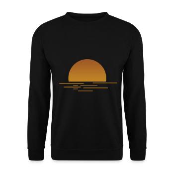 Sunrise vs. Sunset - Unisex Sweatshirt - black - Front - Alina (178cm) & Michal (187cm)