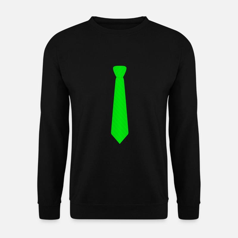 Grüne Krawatte - Unisex Pullover - Schwarz