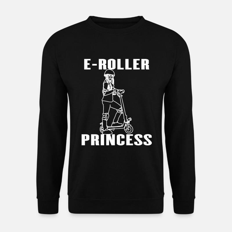 Elektro Roller Prinzessin E-Roller Geschenkidee - Unisex Pullover - Schwarz