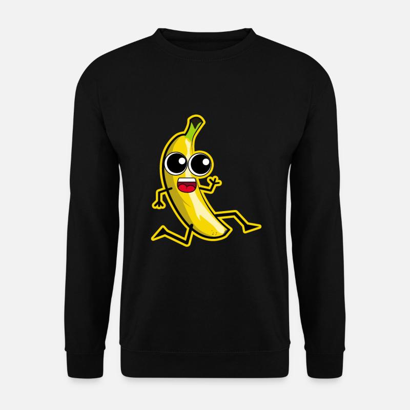 Verrückte Banane - Unisex Pullover - Schwarz