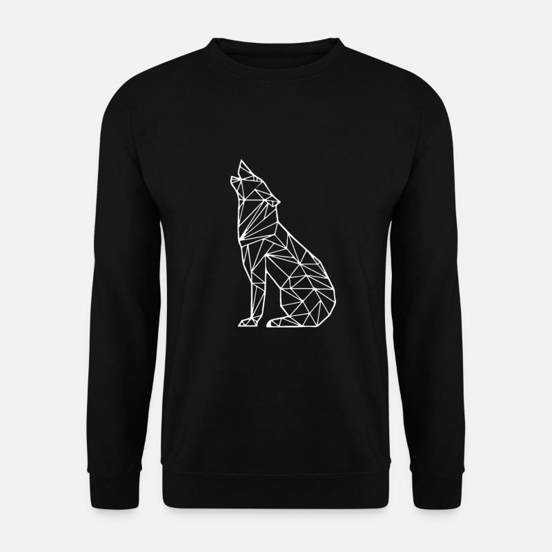 Vektorgrafik - Wolf - Unisex Pullover - Schwarz