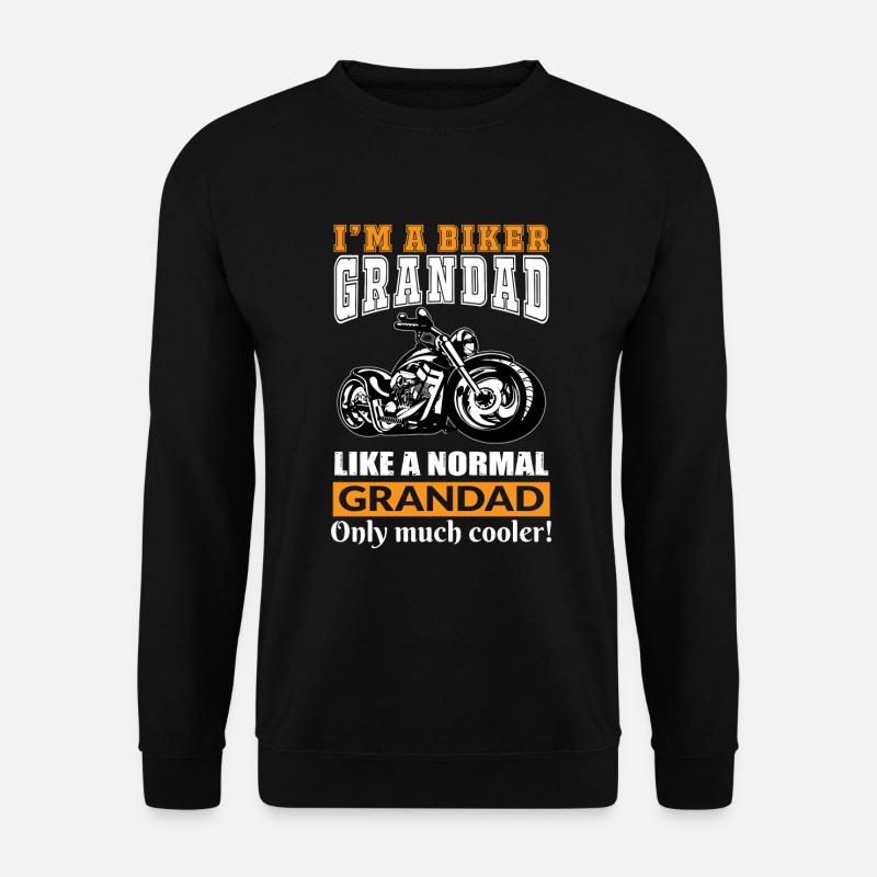 Biker Opa - Unisex Pullover - Schwarz
