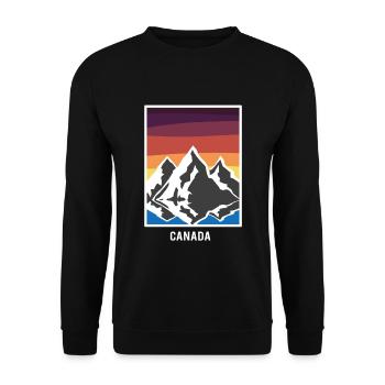 Canada - Sweat-shirt Unisexe - noir - Devant - Alina (178cm) & Michal (187cm)