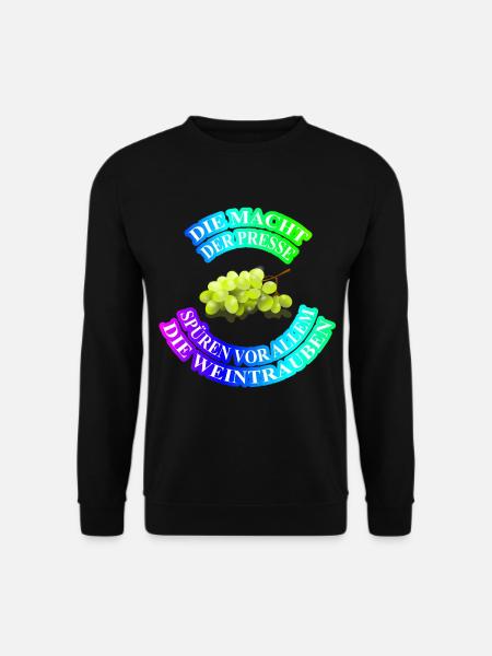 Die Macht der Presse Spruch Geschenk Idee cool - Unisex Pullover - Schwarz