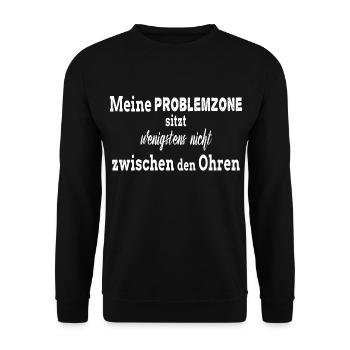Intelligent Problemzone - Unisex Pullover - Schwarz - Vorne - Alina (178cm) & Michal (187cm)