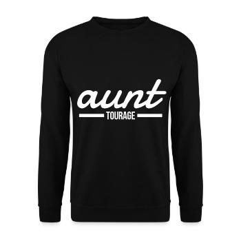 Aunt Tourage - Unisex Pullover - Schwarz - Vorne - Alina (178cm) & Michal (187cm)