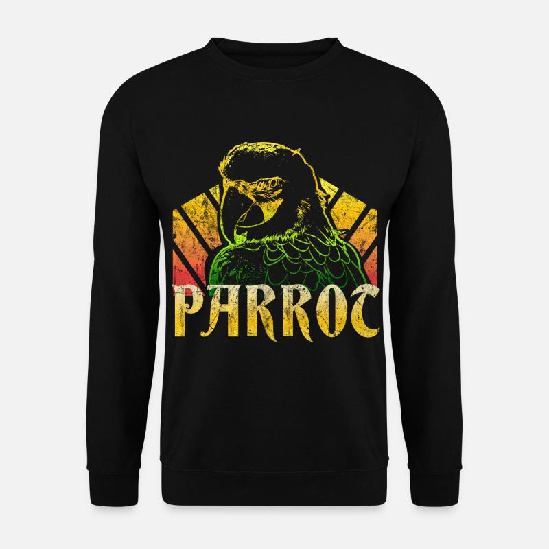 Papagei - Unisex Pullover - Schwarz