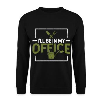 bureau jardinier - Sweat-shirt Unisexe - noir - Devant - Alina (178cm) & Michal (187cm)