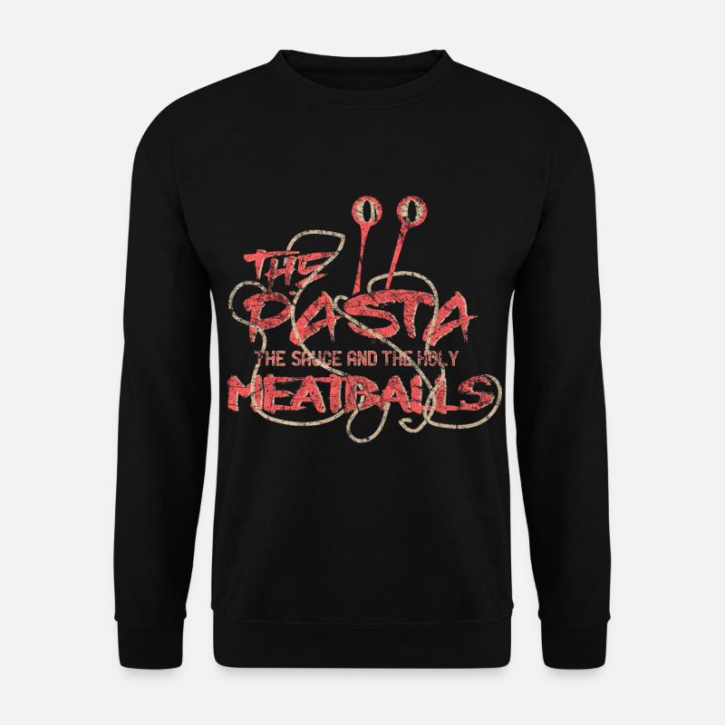 Pasta Sauce und die Heiligen Fleischbällchen - Unisex Pullover - Schwarz